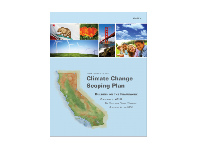 Cover page of California's 2014 Scoping Plan